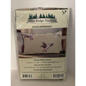 Blue Ridge Trading Throw Pillow Cover Duck Approach 14"X 20" BRAND NEW